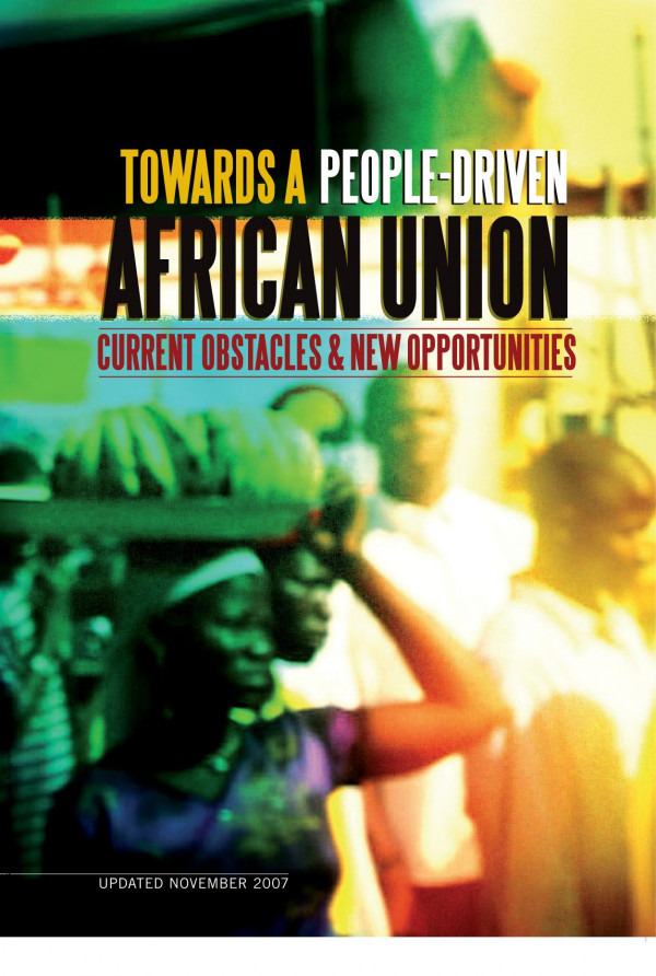 Towards A Peopledriven African Union Current Obstacles And New Opportunities 1st Edition Afrimap Afrimap