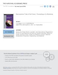 Neuroscience Trials Of The Future Proceedings Of A Workshop 1st Edition And Medicine Engineering National Academies Of Sciences Health And Medicine Division Board On Health Sciences Policy Forum On Neuroscience And Nervous System Disorders Clare Stroud Lisa Bain Sheena M Posey Norris