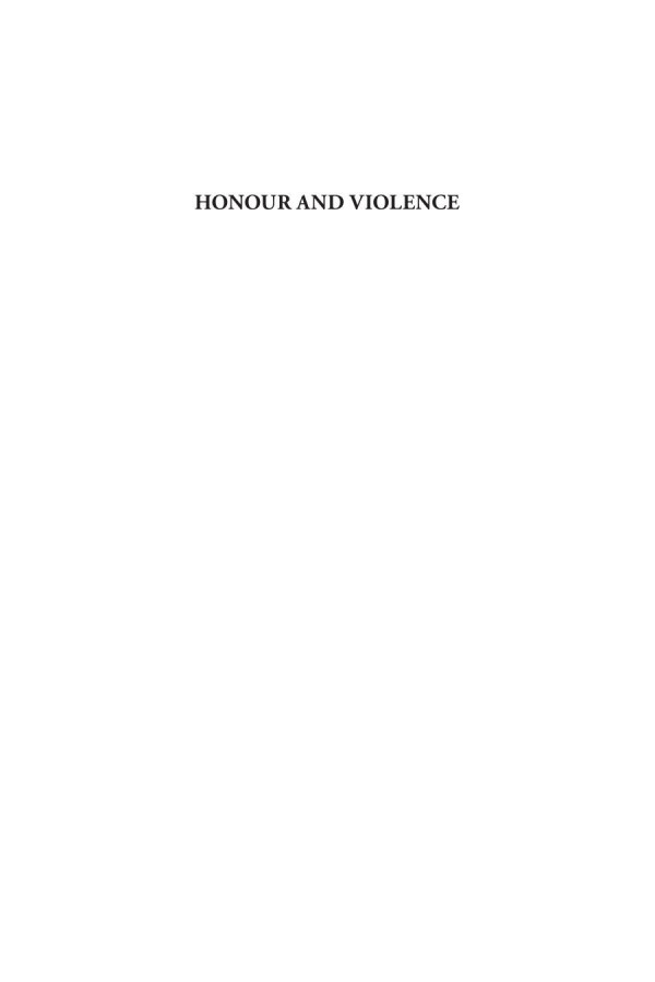 Honour And Violence Gender Power And Law In Southern Pakistan Nafisa Shah