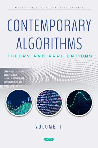 Contemporary Algorithms Theory And Applications Vol1 Argyros Ci