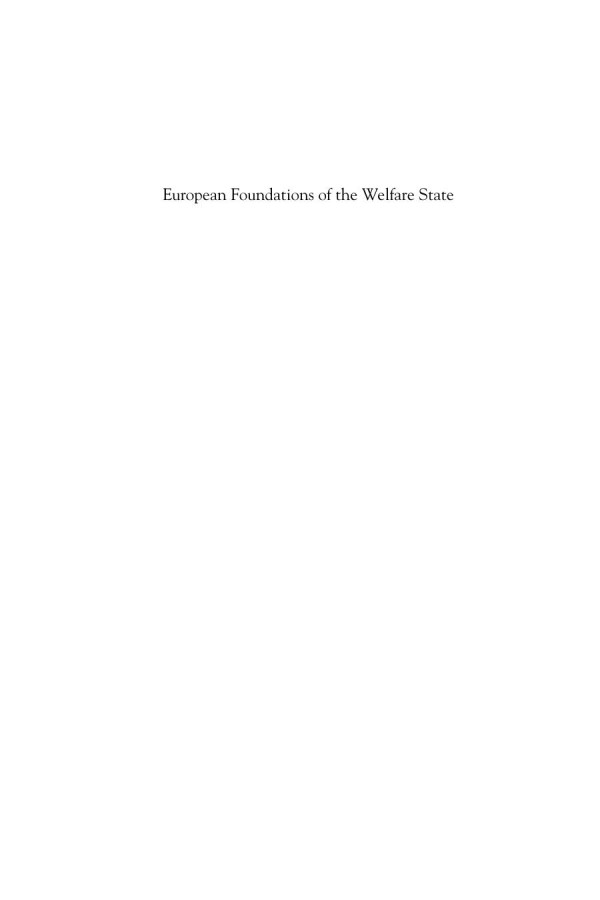European Foundations Of The Welfare State Franzxaver Kaufmann
