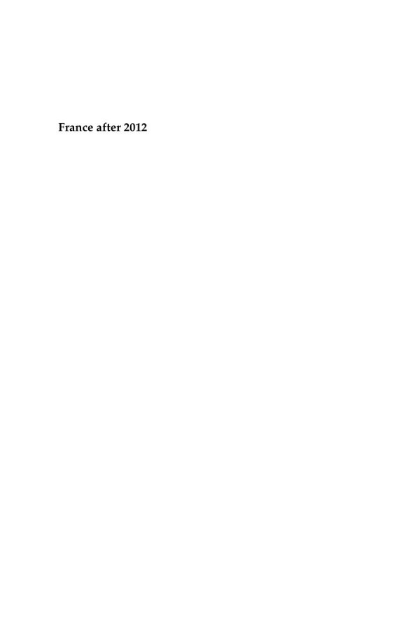 France After 2012 Gabriel Goodliffe Editor Riccardo Brizzi Editor