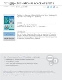Refining The Concept Of Scientific Inference When Working With Big Data Proceedings Of A Workshop 1st Edition And Medicine Engineering National Academies Of Sciences Division On Engineering And Physical Sciences Board On Mathematical Sciences And Their Applications Committee On Applied And Theoretical Statistics Ben A Wender