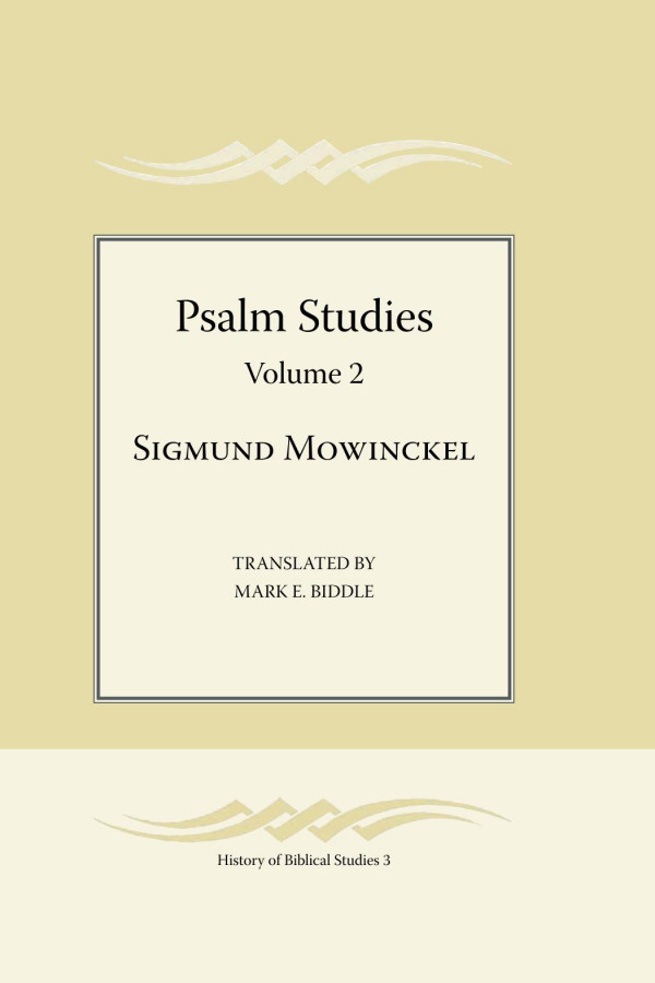 Psalm Studies Volume 2 1st Edition Sigmund Mowinckel
