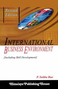 International Business Environment P Subba Rao