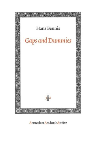 Gaps And Dummies Hans Bennis