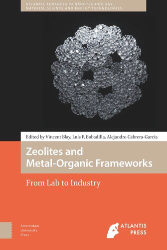 Zeolites And Metalorganic Frameworks From Lab To Industry Vincent Blay Editor Luis Francisco Bobadilla Editor Alejandro Cabrera Editor Atlantis Press Sarl Editor