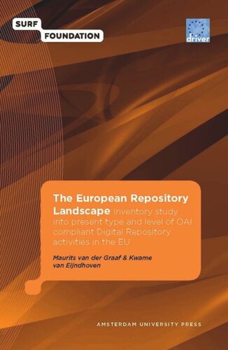 The European Repository Landscape Inventory Study Into The Present Type And Level Of Oaicompliant Digital Respository Activities In The Eu Maurits Van Der Graaf Kwame Van Eijndhoven