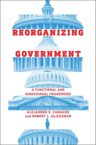 Reorganizing Government A Functional And Dimensional Framework Alejandro Camacho Robert Glicksman