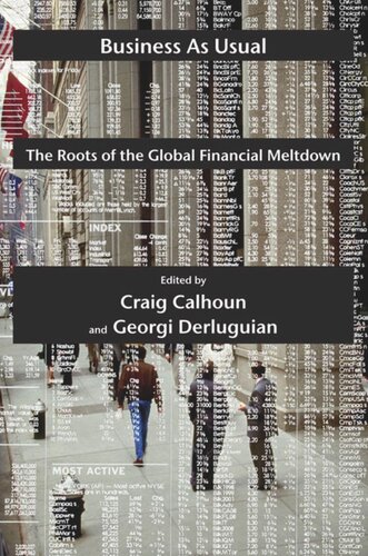 Business As Usual The Roots Of The Global Financial Meltdown Craig Calhoun Editor Georgi Derluguian Editor
