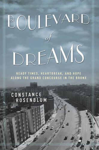 Boulevard Of Dreams Heady Times Heartbreak And Hope Along The Grand Concourse In The Bronx Constance Rosenblum