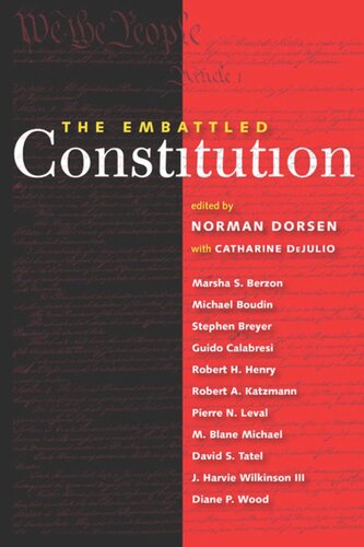 The Embattled Constitution Norman Dorsen Catharine Dejulio