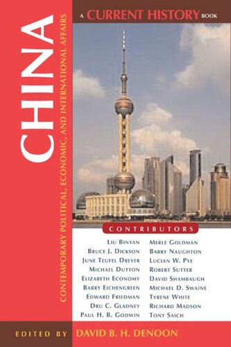 China Contemporary Political Economic And International Affairs David B H Denoon Editor