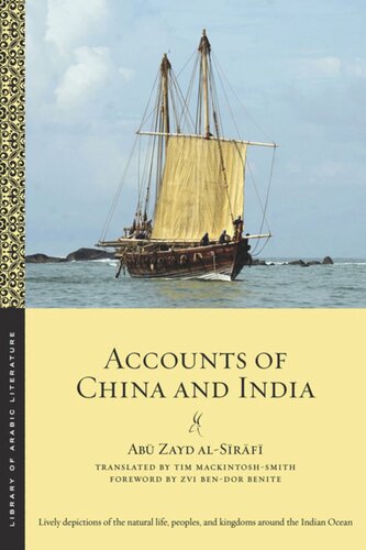 Accounts Of China And India Ab Zayd Alsrf Tim Mackintoshsmith Zvi Bendor Benite