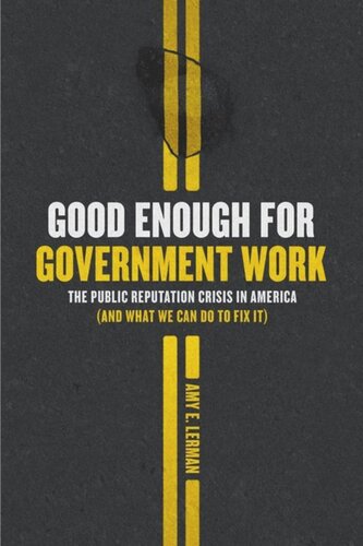 Good Enough For Government Work The Public Reputation Crisis In America And What We Can Do To Fix It Amy E Lerman