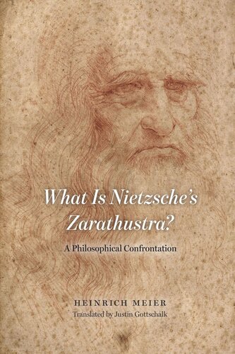 What Is Nietzsches Zarathustra A Philosophical Confrontation Heinrich Meier Justin Gottschalk