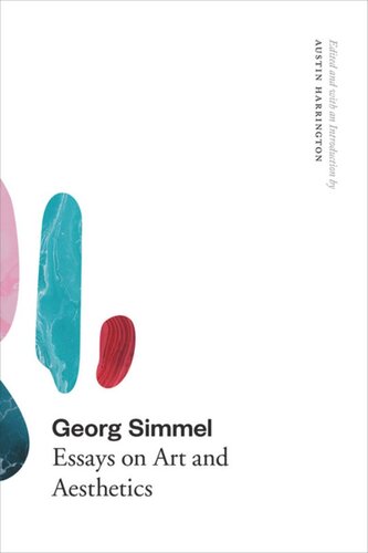 Essays On Art And Aesthetics 1st Edition Georg Simmel