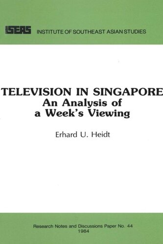 Television In Singapore An Analysis Of A Weeks Viewing Erhard U Heidt