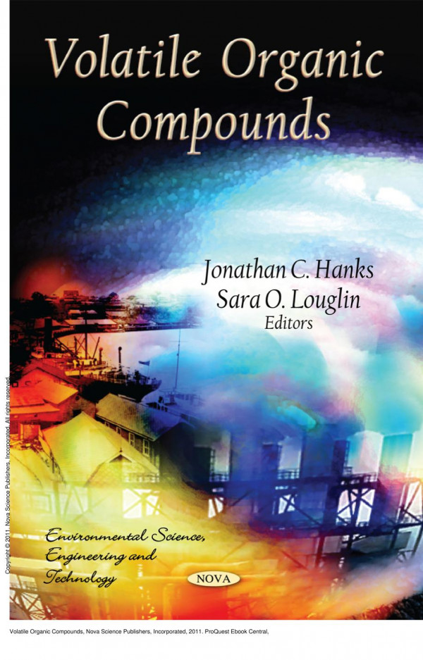 Volatile Organic Compounds 1st Edition Jonathan C Hanks Sara O Louglin