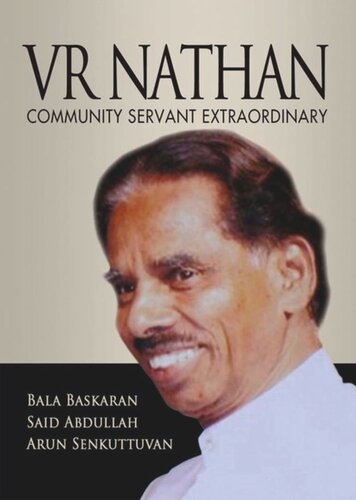Vr Nathan Community Servant Extraordinary Bala Baskaran Said Abdullah Arun Senkuttuvan