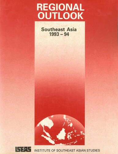 Regional Outlook Southeast Asia 199394 Iseas Editor