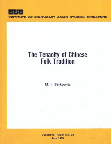 The Tenacity Of Chinese Folk Tradition Mi Berkowitz