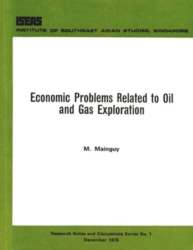 Economic Problems Related To Oil And Gas Exploration M Mainguy