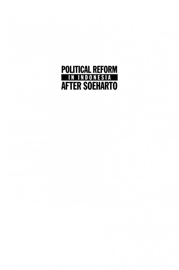 Political Reform In Indonesia After Soeharto Harold Crouch
