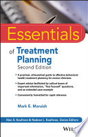 Essentials Of Treatment Planning Mark E Maruish