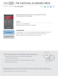 Understanding The Economics Of Microbial Threats Proceedings Of A Workshop 1st Edition And Medicine Engineering National Academies Of Sciences Health And Medicine Division Board On Global Health Forum On Microbial Threats Cecilia Mundaca Shah T Anh Tran V Ayano Ogawa