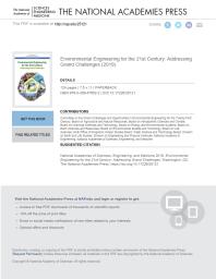 Environmental Engineering For The 21st Century Addressing Grand Challenges 1st Edition And Medicine Engineering National Academies Of Sciences Board On Earth Sciences And Resources National Academy Of Engineering Division On Engineering And Physical Sciences Division On Earth And Life Studies Water Science And Technology Board Ocean S