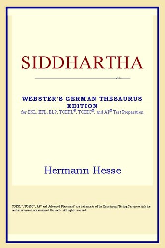 Siddhartha Hermann Hesse