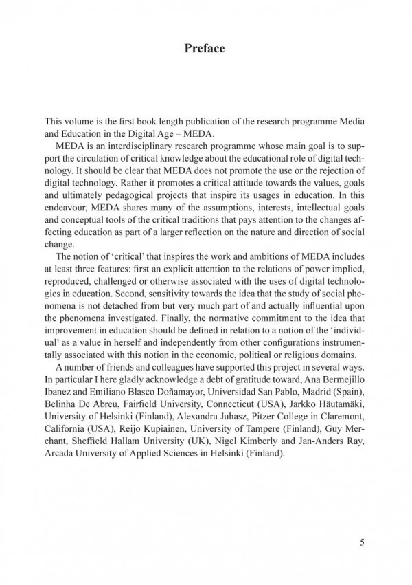 Media And Education In The Digital Age Matteo Stocchetti Ed