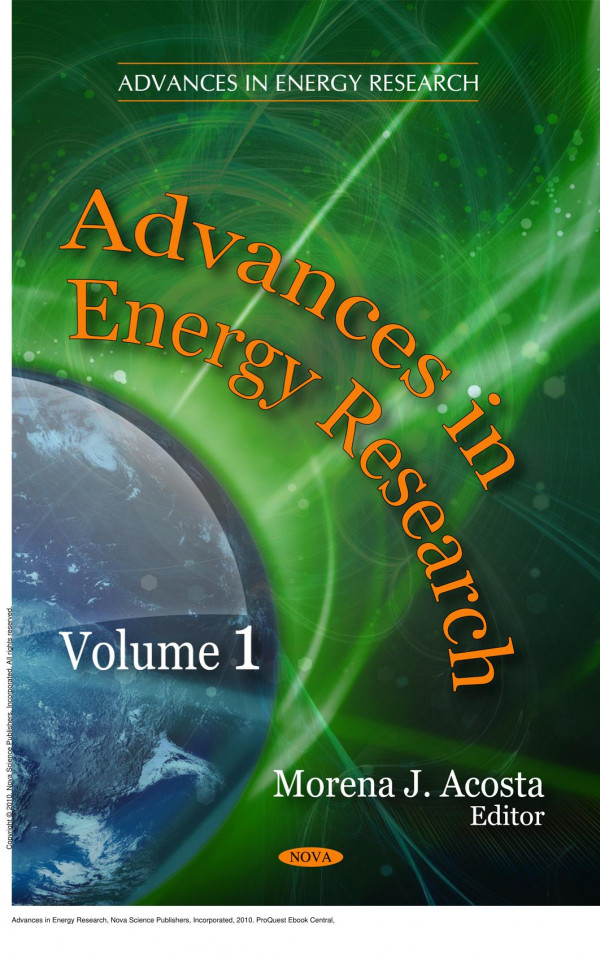 Advances In Energy Research 1st Edition Morena J Acosta
