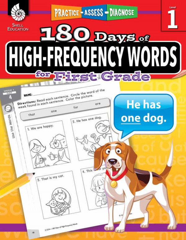 180 Days Of Highfrequency Words For First Grade Practice Assess Diagnose 1st Edition Jodene Smith