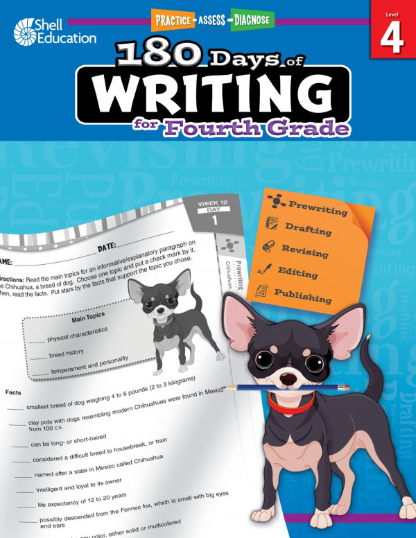 180 Days Of Writing For Fourth Grade Practice Assess Diagnose 1st Edition Kristin Kemp