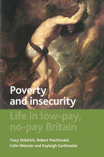 Poverty And Insecurity Life In Lowpay Nopay Britain Tracy Shildrick Robert Macdonald Colin Webster Kayleigh Garthwaite