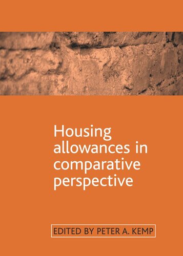 Housing Allowances In Comparative Perspective Peter A Kemp