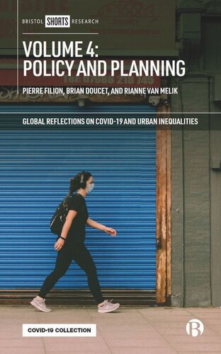 Volume 4 Policy And Planning Pierre Filion Editor Brian Doucet Editor Rianne Van Melik Editor