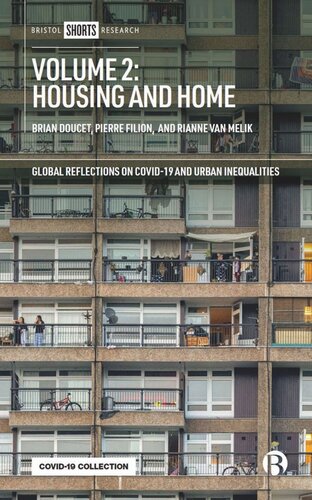 Volume 2 Housing And Home 1st Edition Brian Doucet Editor Pierre Filion Editor Rianne Van Melik Editor