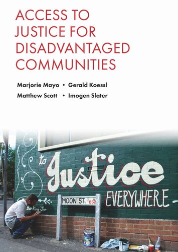 Access To Justice For Disadvantaged Communities Marjorie Mayo