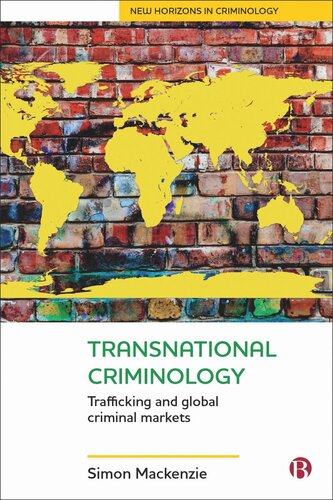 Transnational Criminology Trafficking And Global Criminal Markets New Horizons In Criminology 1st Edition Simon Mackenzie