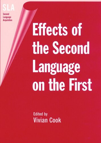Effects Of The Second Language On The First Vivian Cook Editor