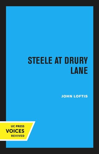 Steele At Drury Lane Reprint 2020 John Loftis
