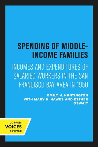 Spending Of Middleincome Families Reprint 2020 Emily H Huntington Mary H Hawes Esther Oswalt