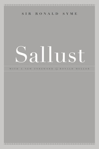 Sallust Reprint 2019 Ronald Syme