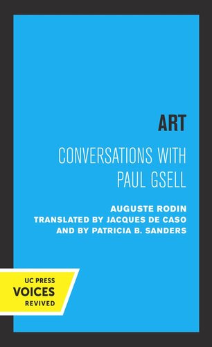 Art Conversations With Paul Gsell Reprint 2019 Auguste Rodin