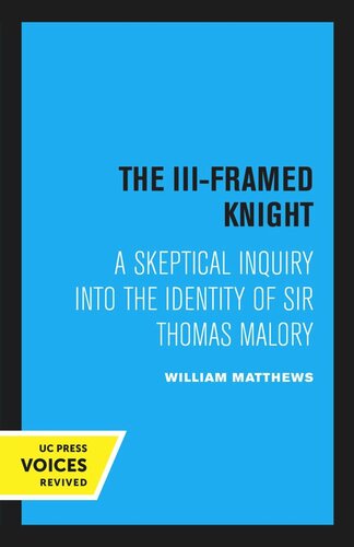 The Iiiframed Knight Reprint 2020 William Matthews