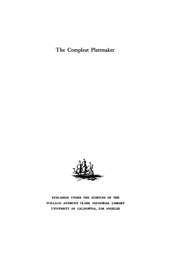 The Compleat Plattmaker Reprint 2020 Norman J W Thrower Editor