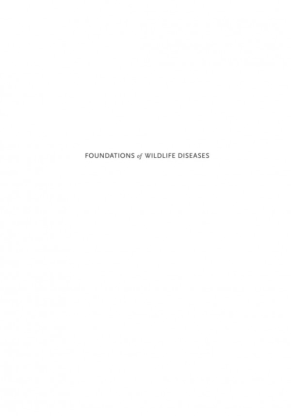 Foundations Of Wildlife Diseases Richard G Botzler Richard N Brown